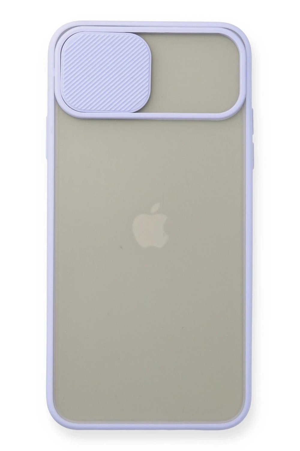 Mey İthalat®  iPhone 11 Pro Max Kılıf Palm Buzlu Kamera Sürgülü Silikon - Lila