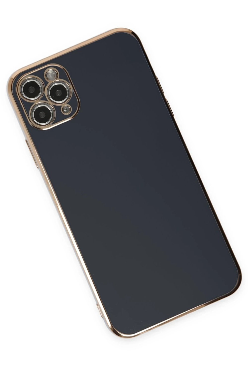 Mey İthalat®  iPhone 11 Pro Max Kılıf Volet Silikon - Siyah