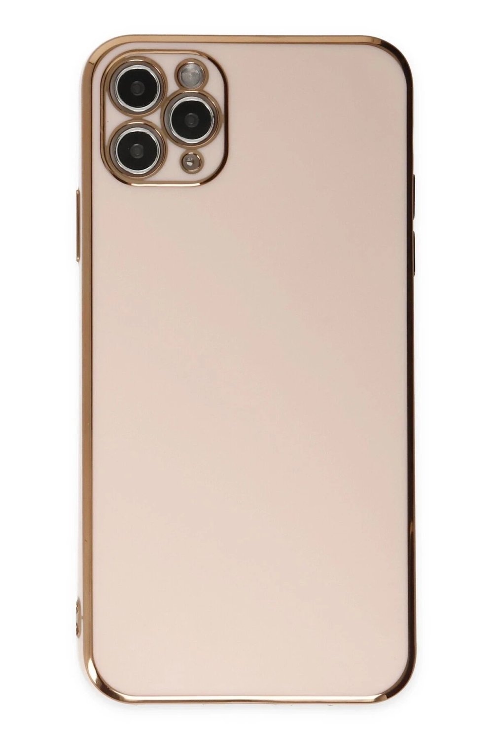Mey İthalat®  iPhone 11 Pro Max Kılıf Volet Silikon - Pembe