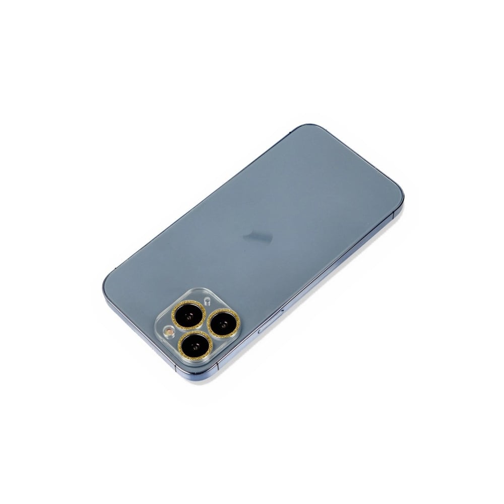 Mey İthalat®  iPhone 11 Pro Shine Kamera Lens Koruma Cam - Gold