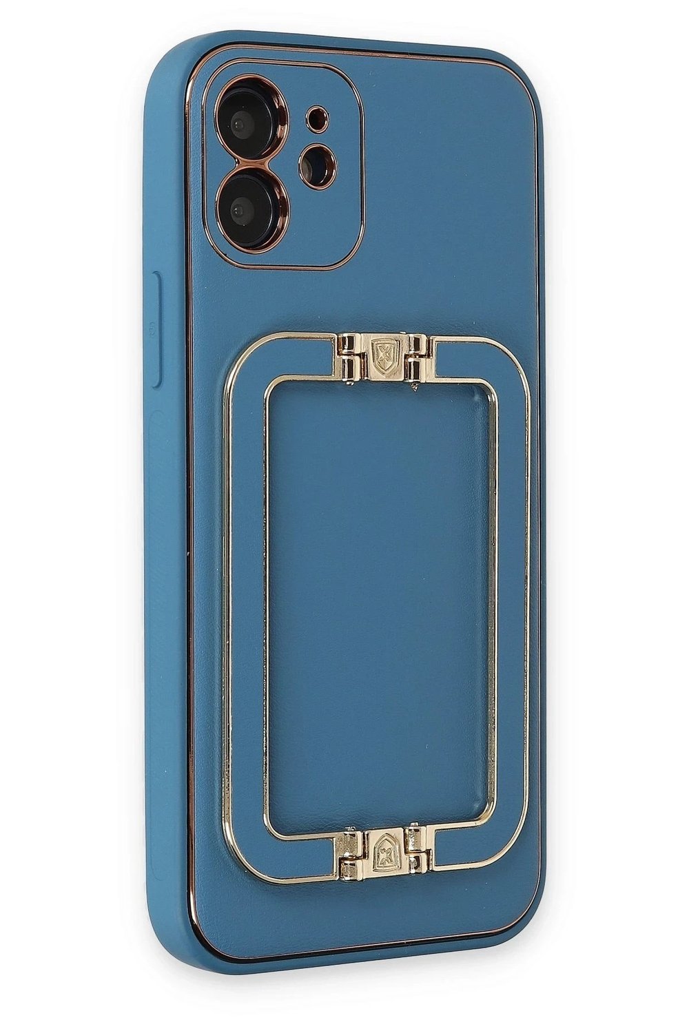 Mey İthalat®  iPhone 12 Kılıf Coco Elit Kapak - Mavi