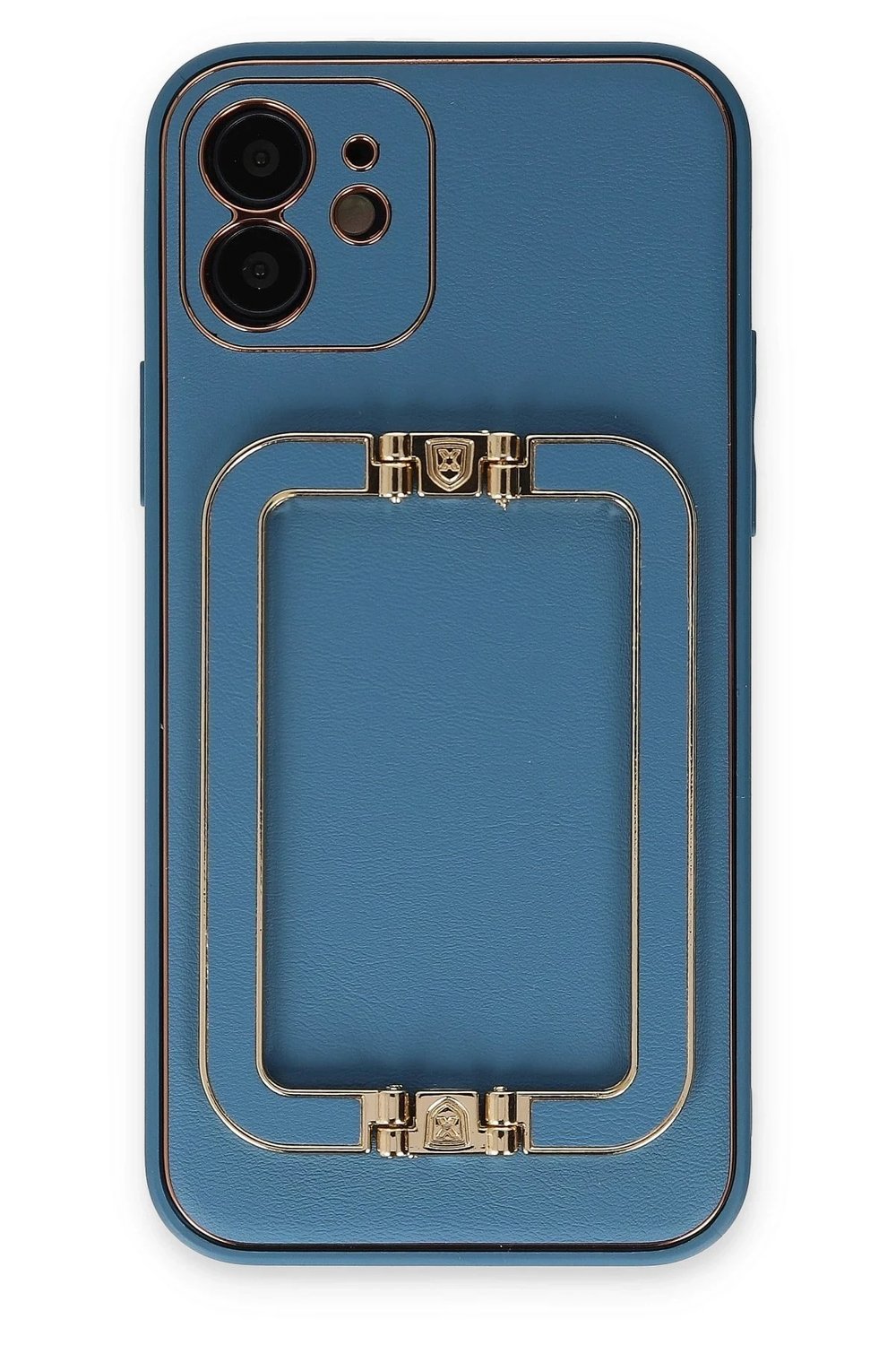 Mey İthalat®  iPhone 12 Kılıf Coco Elit Kapak - Mavi