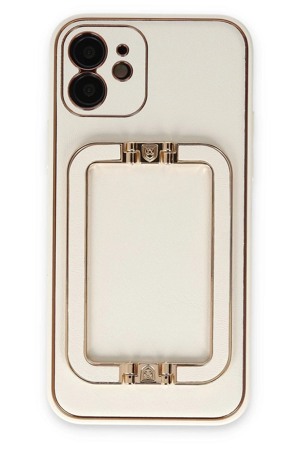 Mey İthalat®  iPhone 12 Kılıf Coco Elit Kapak - Beyaz