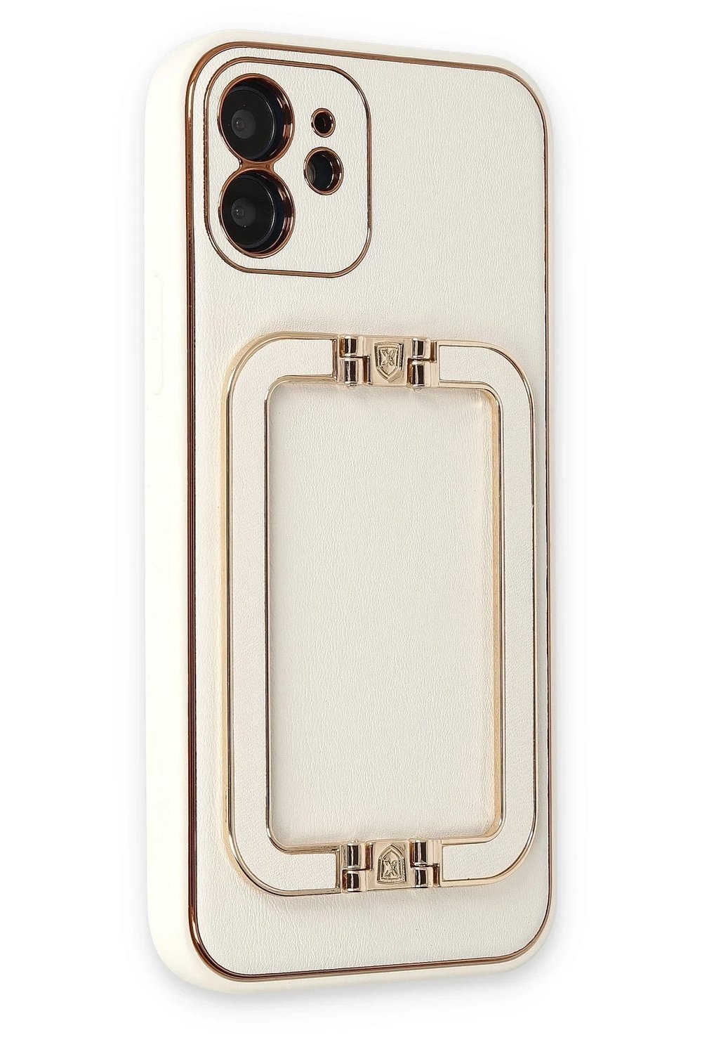 Mey İthalat®  iPhone 12 Kılıf Coco Elit Kapak - Beyaz