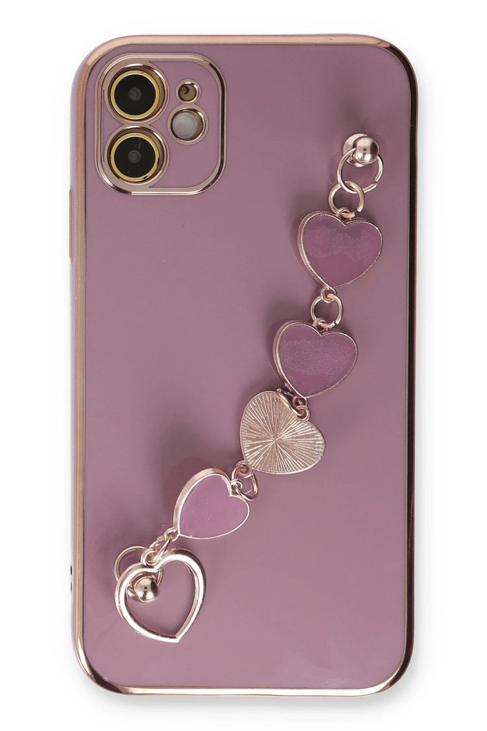 Mey İthalat®  iPhone 12 Kılıf Esila Silikon - Mor