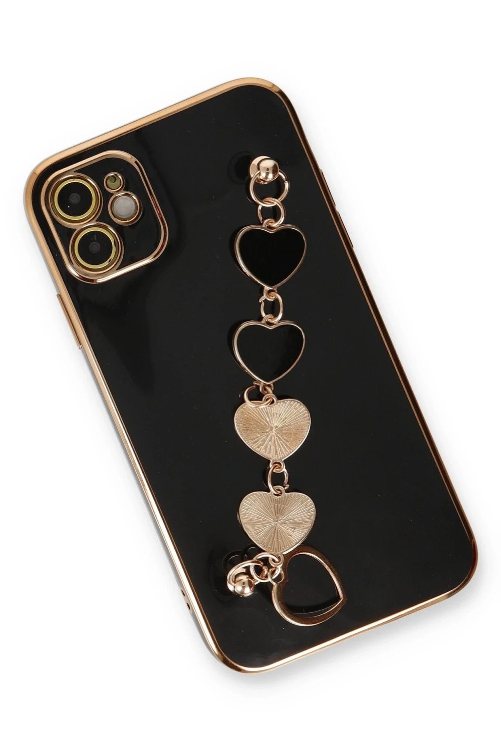 Mey İthalat®  iPhone 12 Kılıf Esila Silikon - Siyah