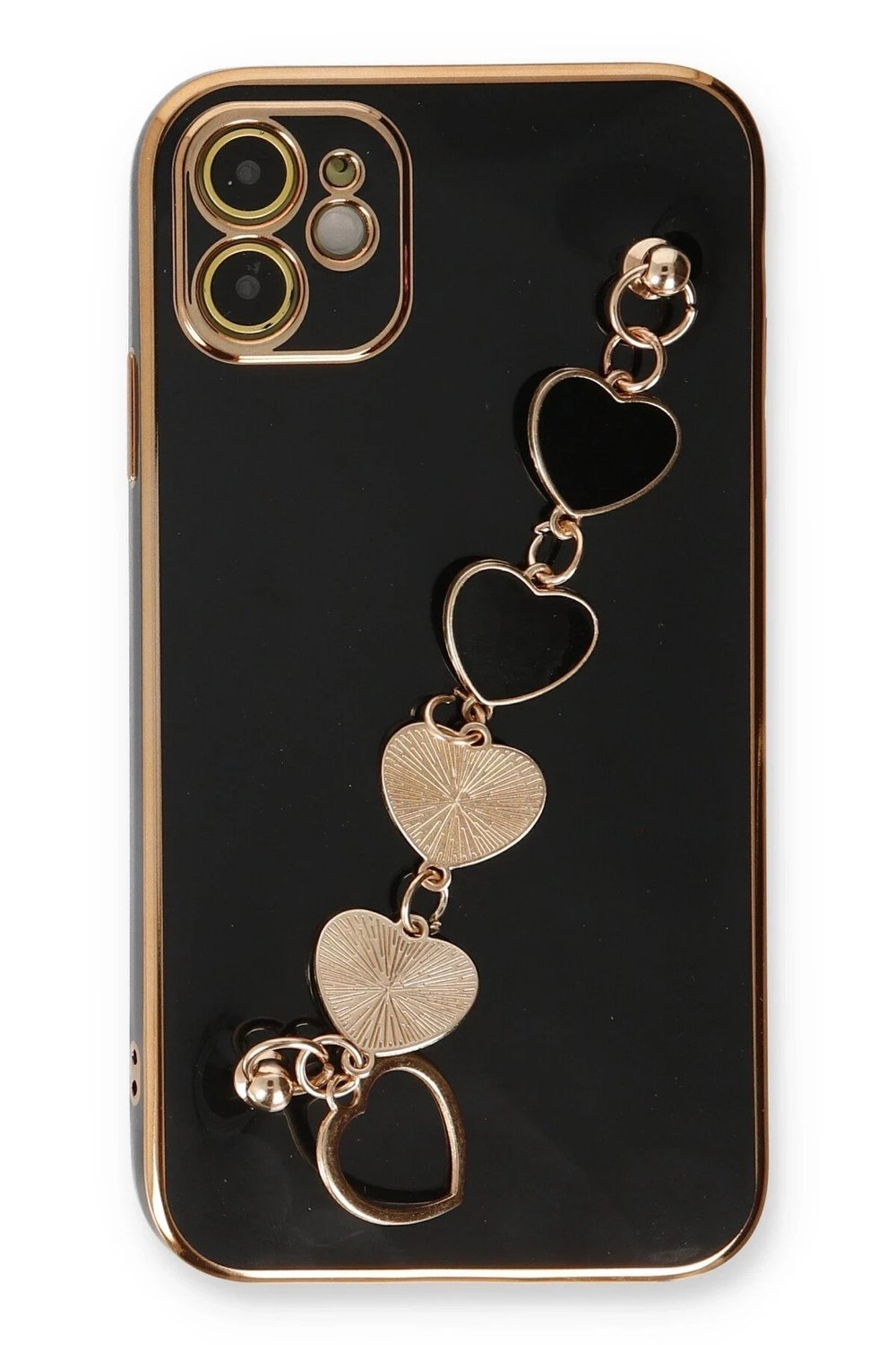 Mey İthalat®  iPhone 12 Kılıf Esila Silikon - Siyah