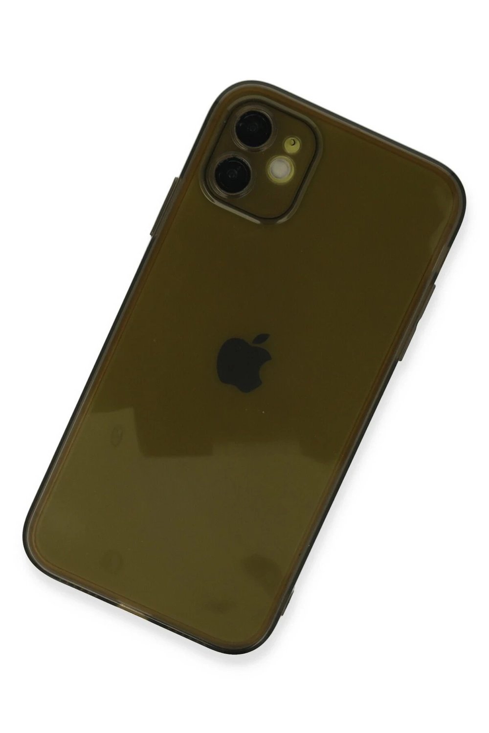 Mey İthalat®  iPhone 12 Kılıf Fly Lens Silikon - Siyah