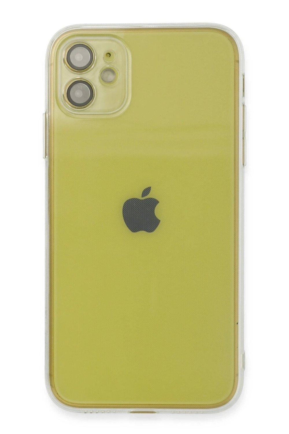 Mey İthalat®  iPhone 12 Kılıf Fly Lens Silikon - Şeffaf