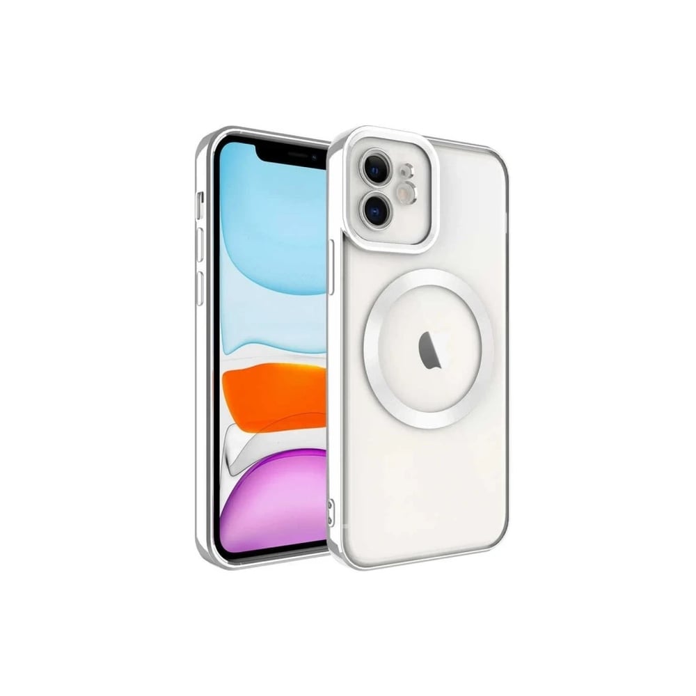 Mey İthalat®  iPhone 12 Kılıf Kross Magneticsafe Kapak - Titan Gri