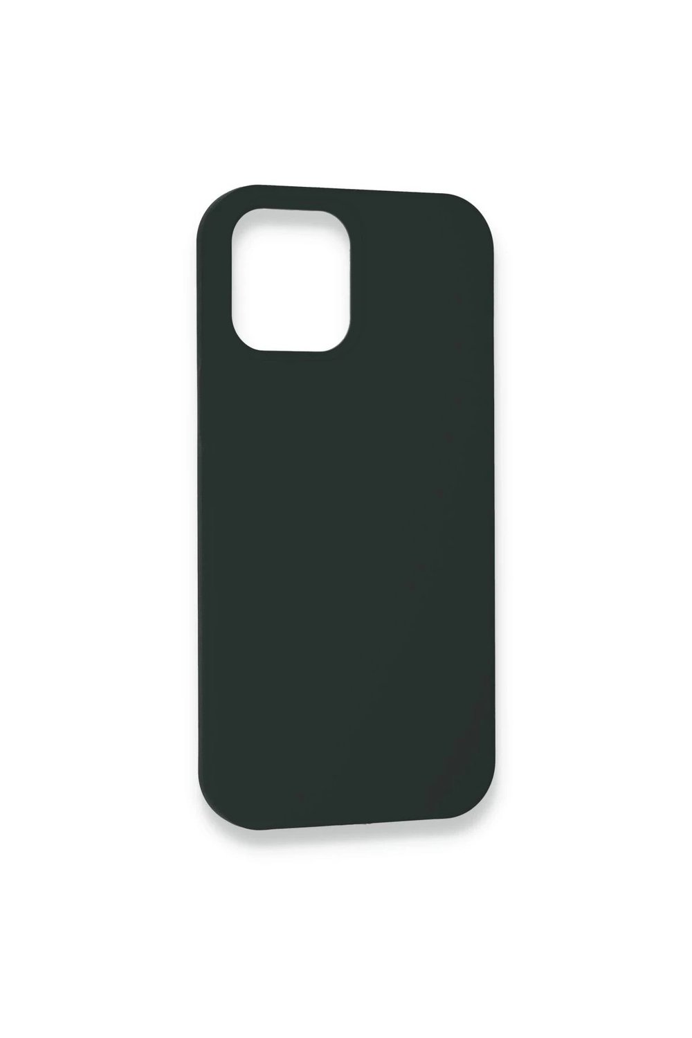 Mey İthalat®  iPhone 12 Kılıf Lansman Legant Silikon - Koyu Yeşil
