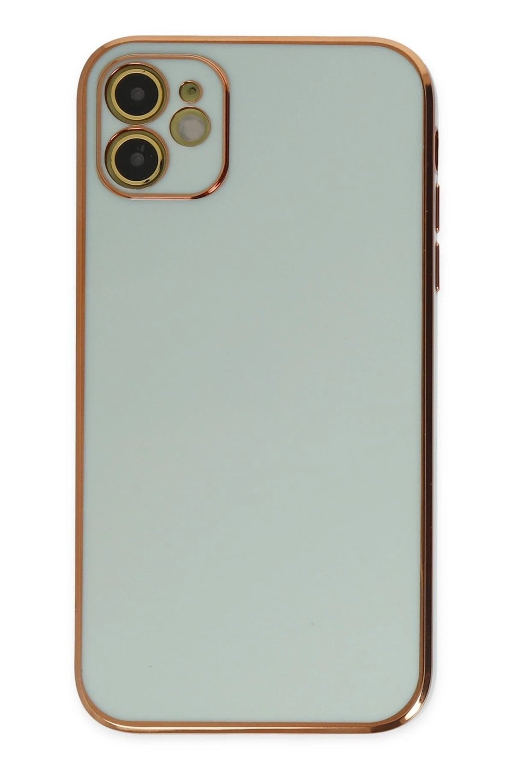 Mey İthalat®  iPhone 12 Kılıf Volet Silikon - Açık Yeşil