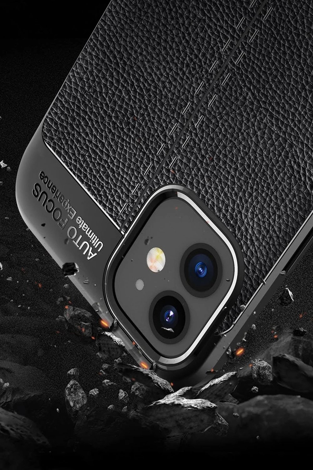 Mey İthalat®  iPhone 12 Mini Kılıf Auto Focus Kapak - Kırmızı