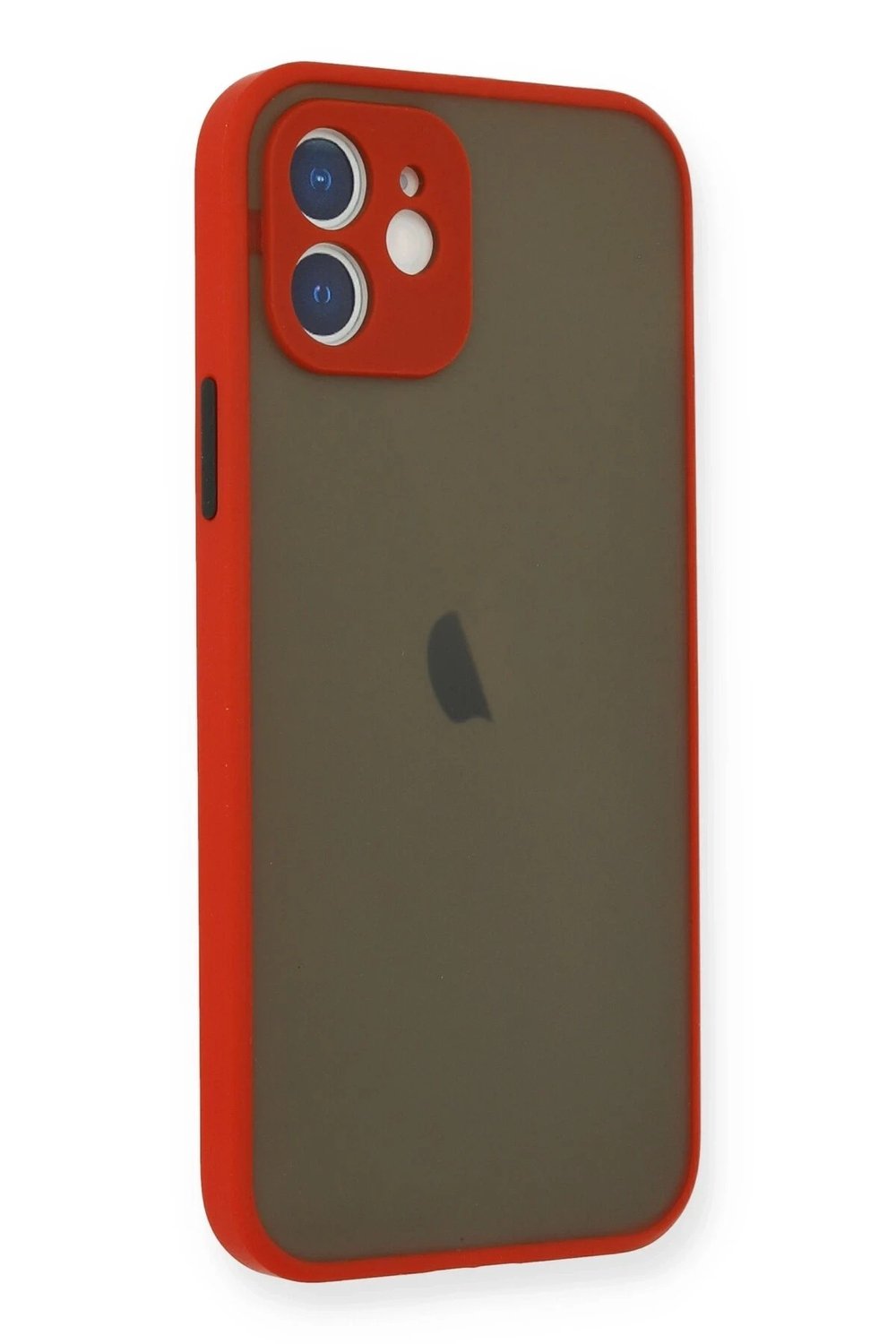 Mey İthalat®  iPhone 12 Mini Kılıf Montreal Silikon Kapak - Kırmızı
