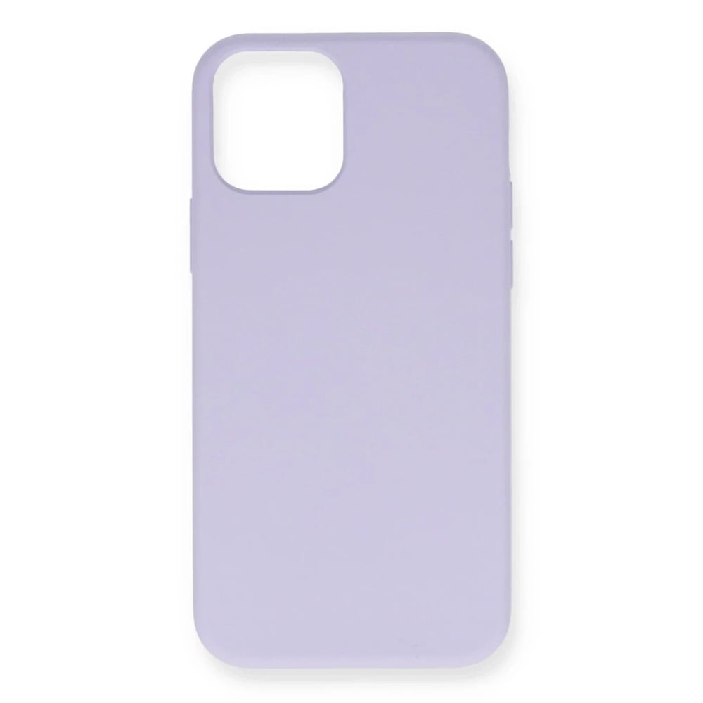 Mey İthalat®  iPhone 12 Mini Kılıf Nano içi Kadife Silikon - Lila