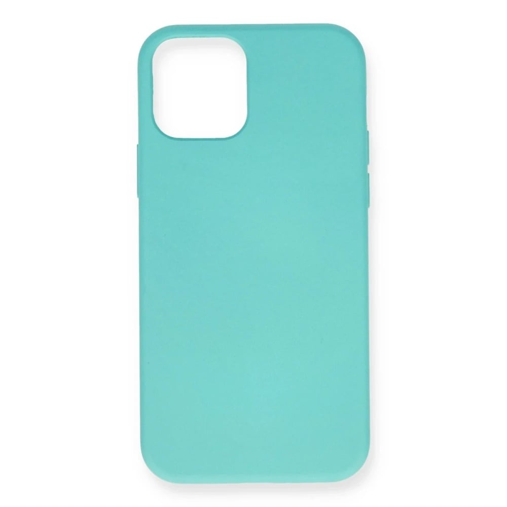 Mey İthalat®  iPhone 12 Mini Kılıf Nano içi Kadife Silikon - Turkuaz