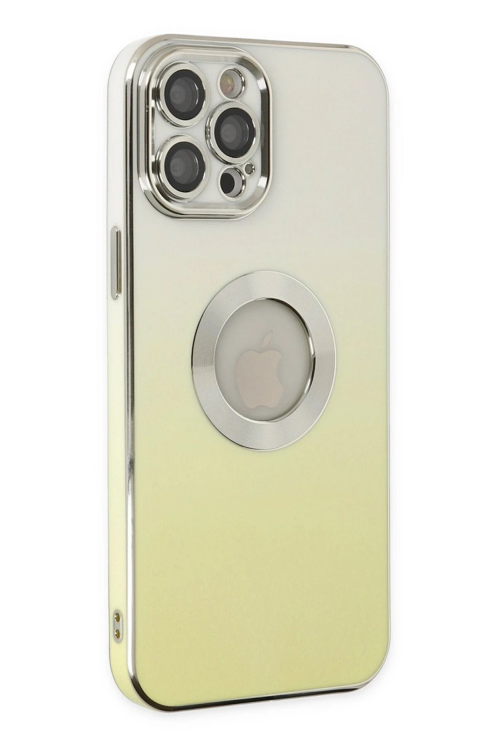 Mey İthalat®  iPhone 12 Pro Kılıf Best Silikon - Sarı