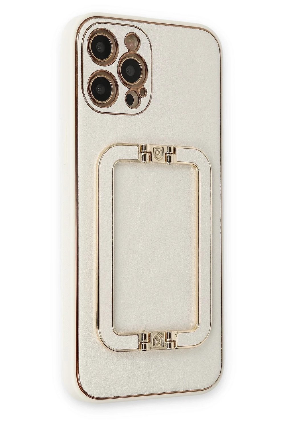 Mey İthalat®  iPhone 12 Pro Kılıf Coco Elit Kapak - Beyaz