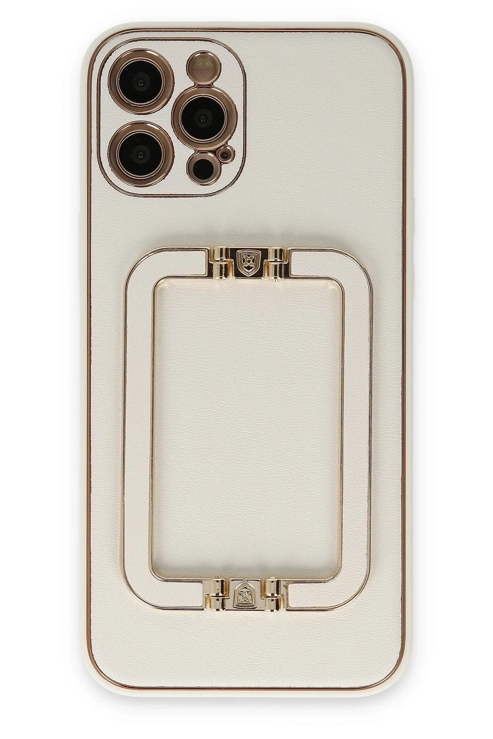Mey İthalat®  iPhone 12 Pro Kılıf Coco Elit Kapak - Beyaz