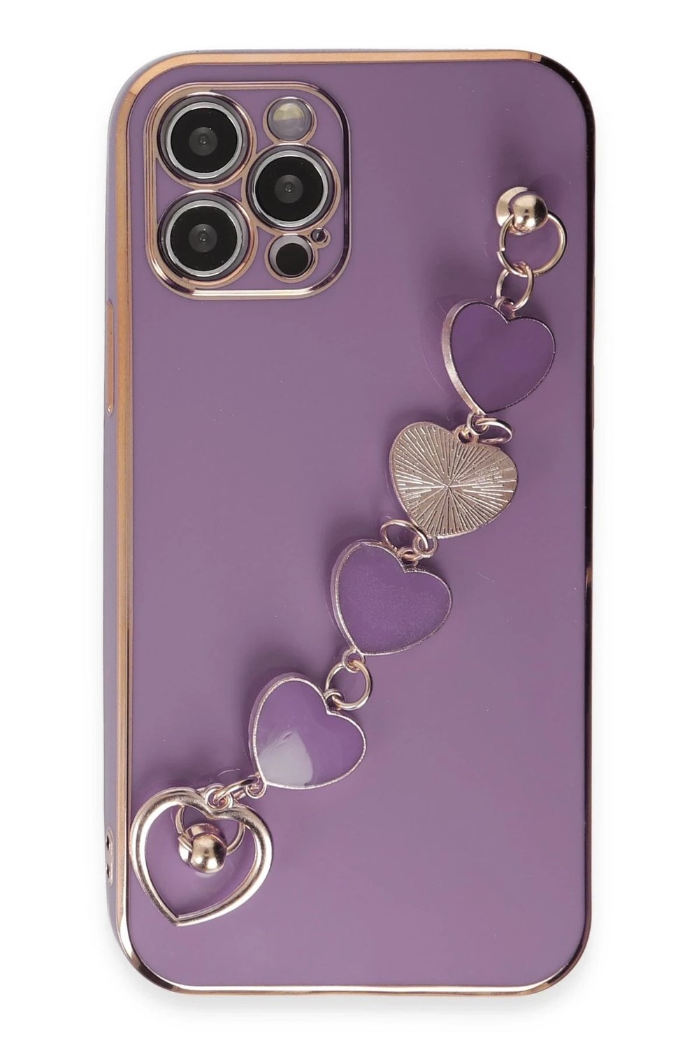 Mey İthalat®  iPhone 12 Pro Kılıf Esila Silikon - Mor