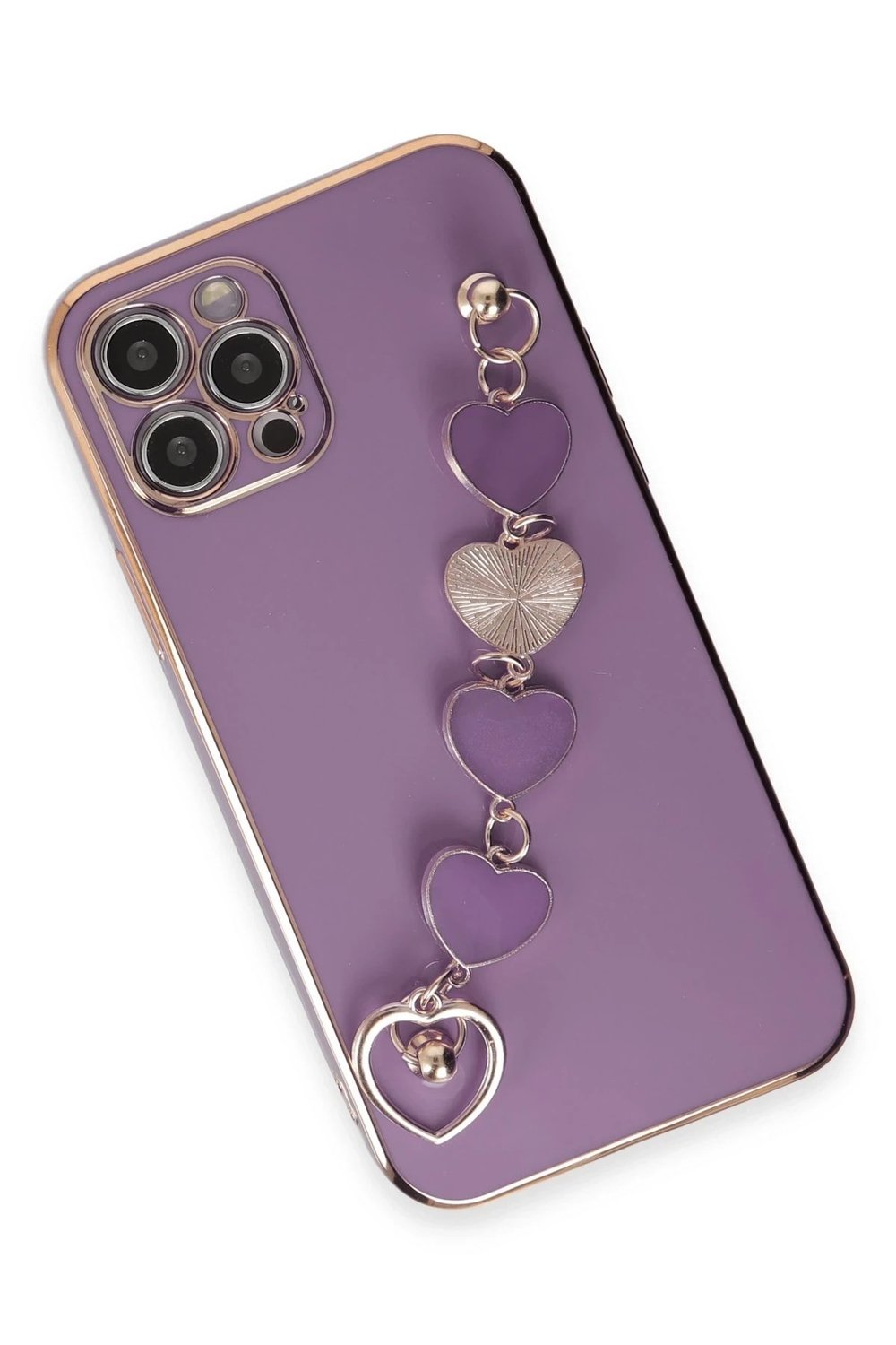 Mey İthalat®  iPhone 12 Pro Kılıf Esila Silikon - Mor