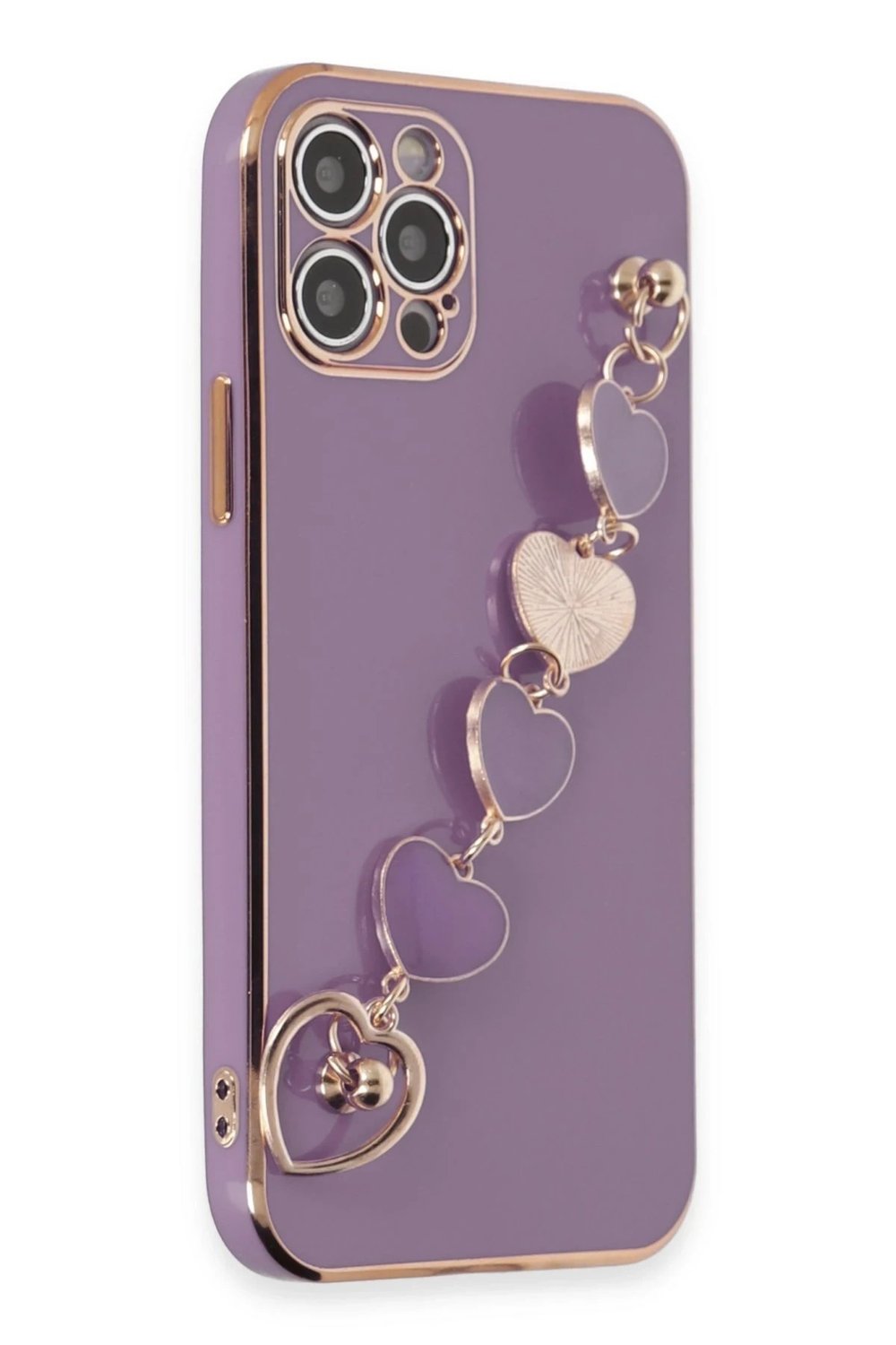 Mey İthalat®  iPhone 12 Pro Kılıf Esila Silikon - Mor
