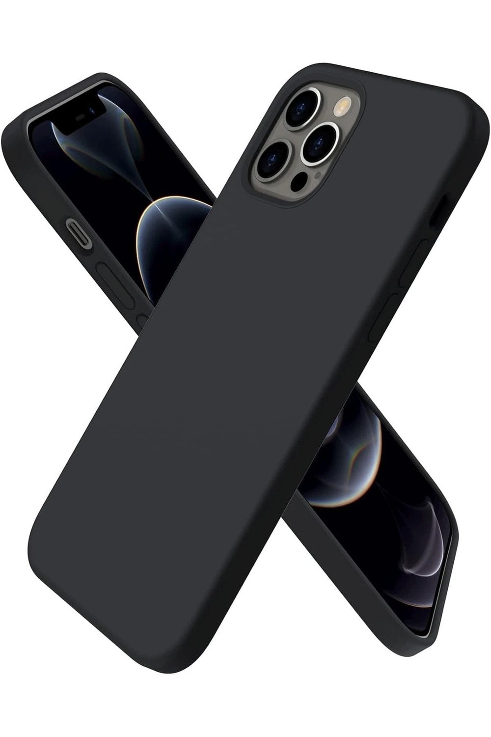 Mey İthalat®  iPhone 12 Pro Kılıf First Silikon - Siyah
