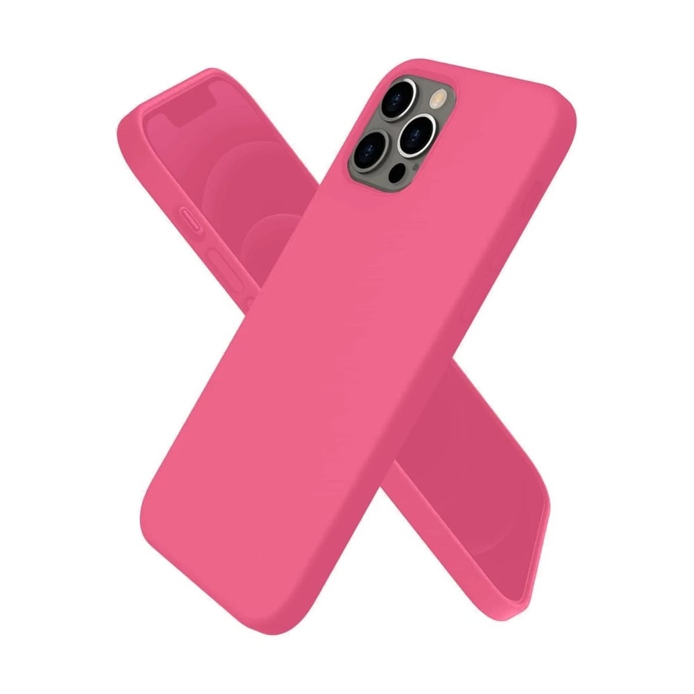 Mey İthalat®  iPhone 12 Pro Kılıf First Silikon - Pembe
