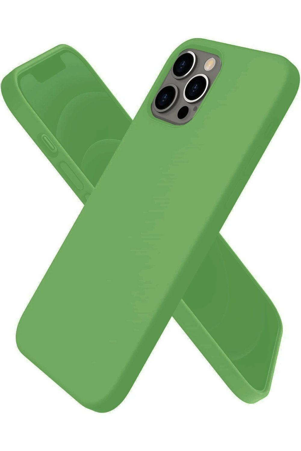 Mey İthalat®  iPhone 12 Pro Kılıf First Silikon - Yeşil