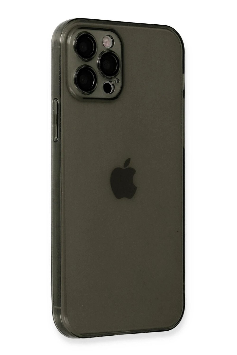 Mey İthalat®  iPhone 12 Pro Kılıf Fly Lens Silikon - Siyah