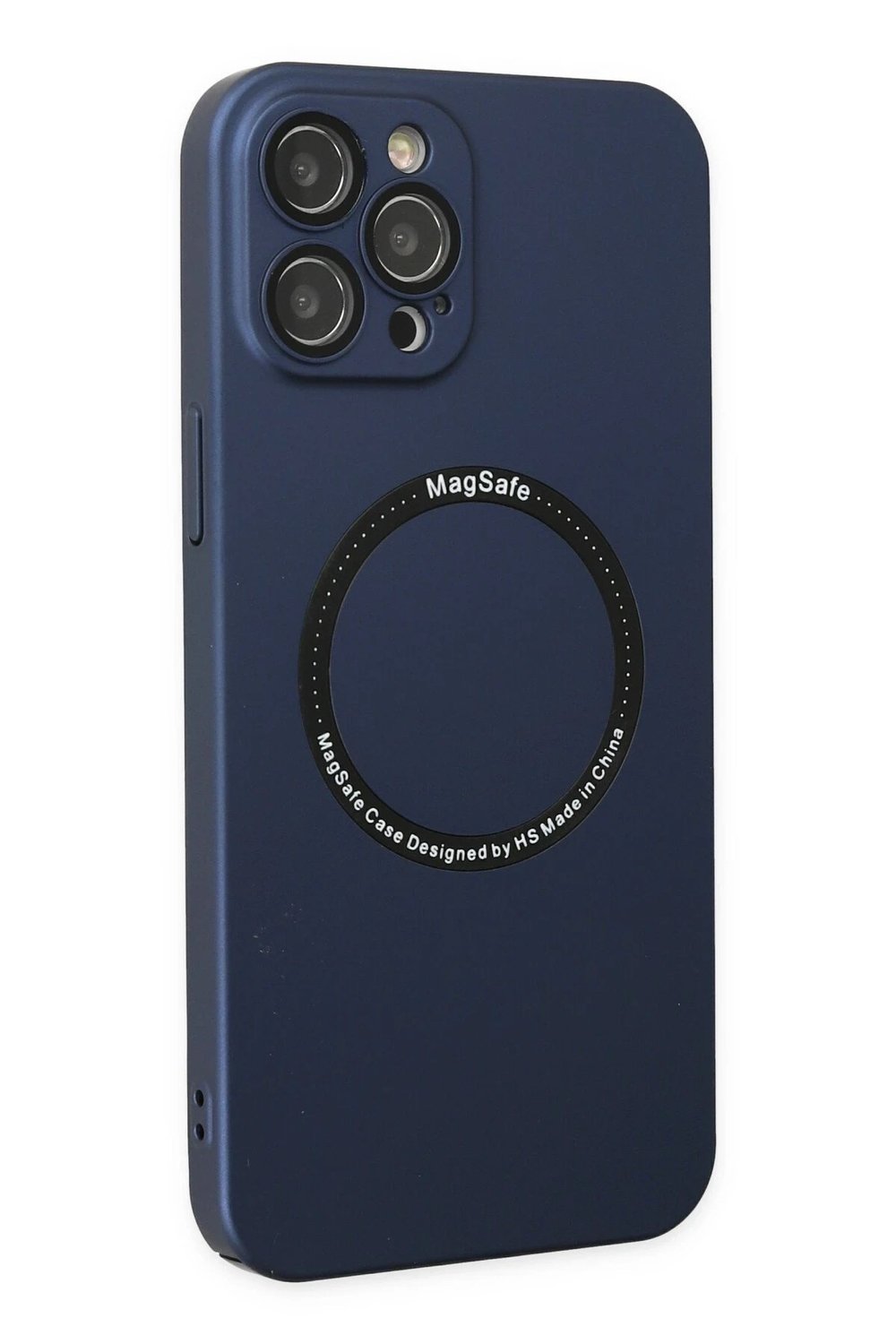 Mey İthalat®  iPhone 12 Pro Kılıf Jack Magneticsafe Lens Silikon - Lacivert
