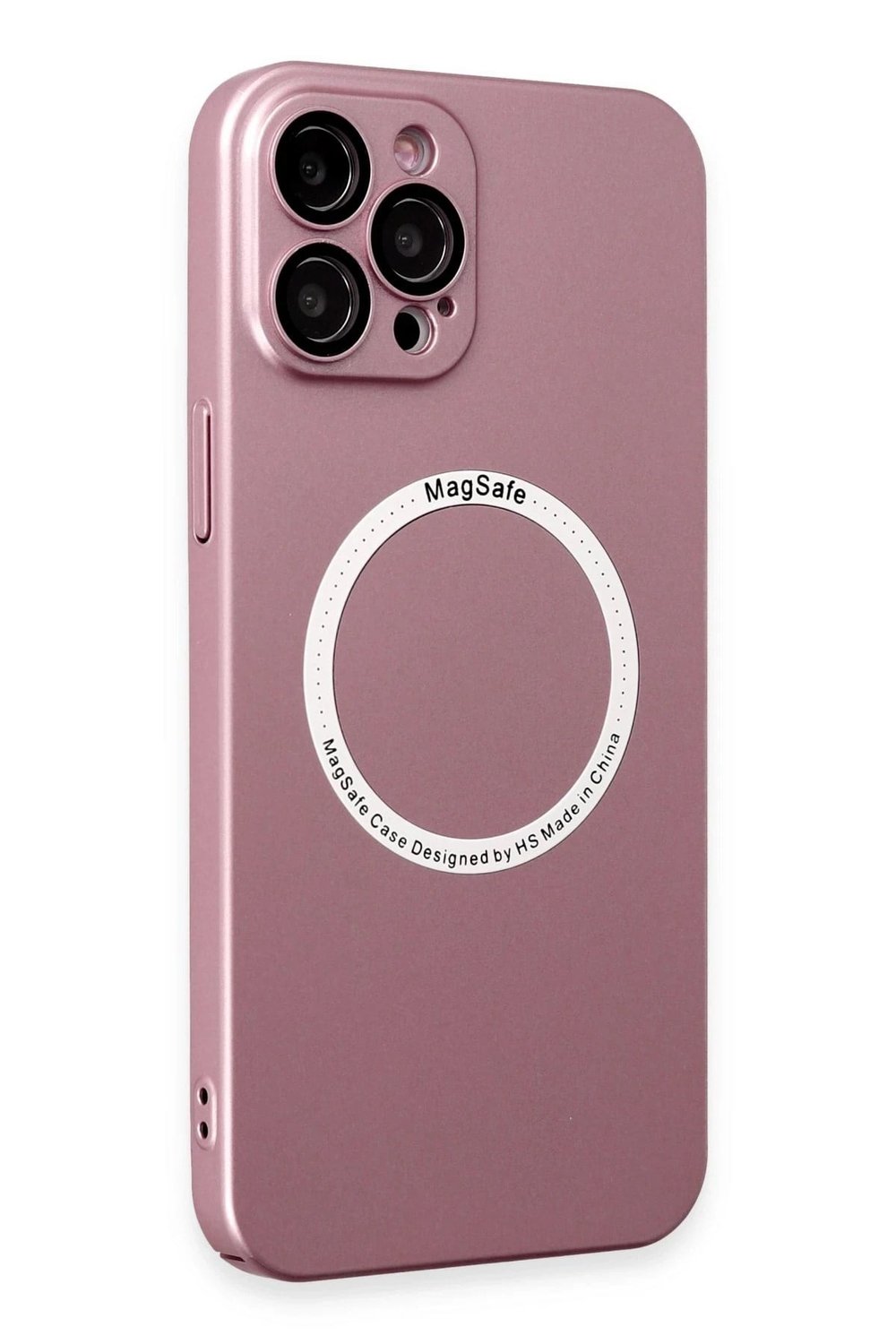 Mey İthalat®  iPhone 12 Pro Kılıf Jack Magneticsafe Lens Silikon - Rose Gold