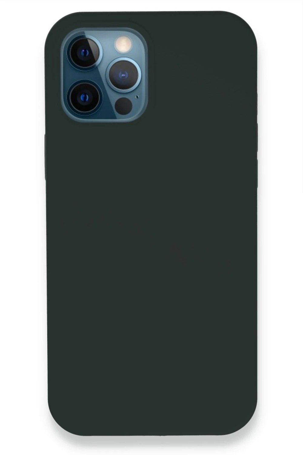 Mey İthalat®  iPhone 12 Pro Kılıf Lansman Legant Silikon - Koyu Yeşil