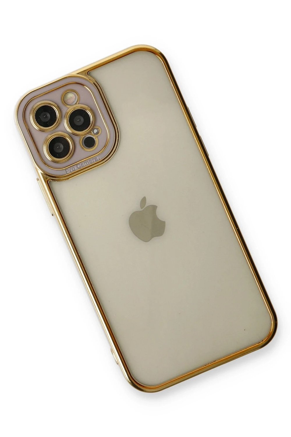 Mey İthalat®  iPhone 12 Pro Kılıf Liva Lens Silikon - Lila