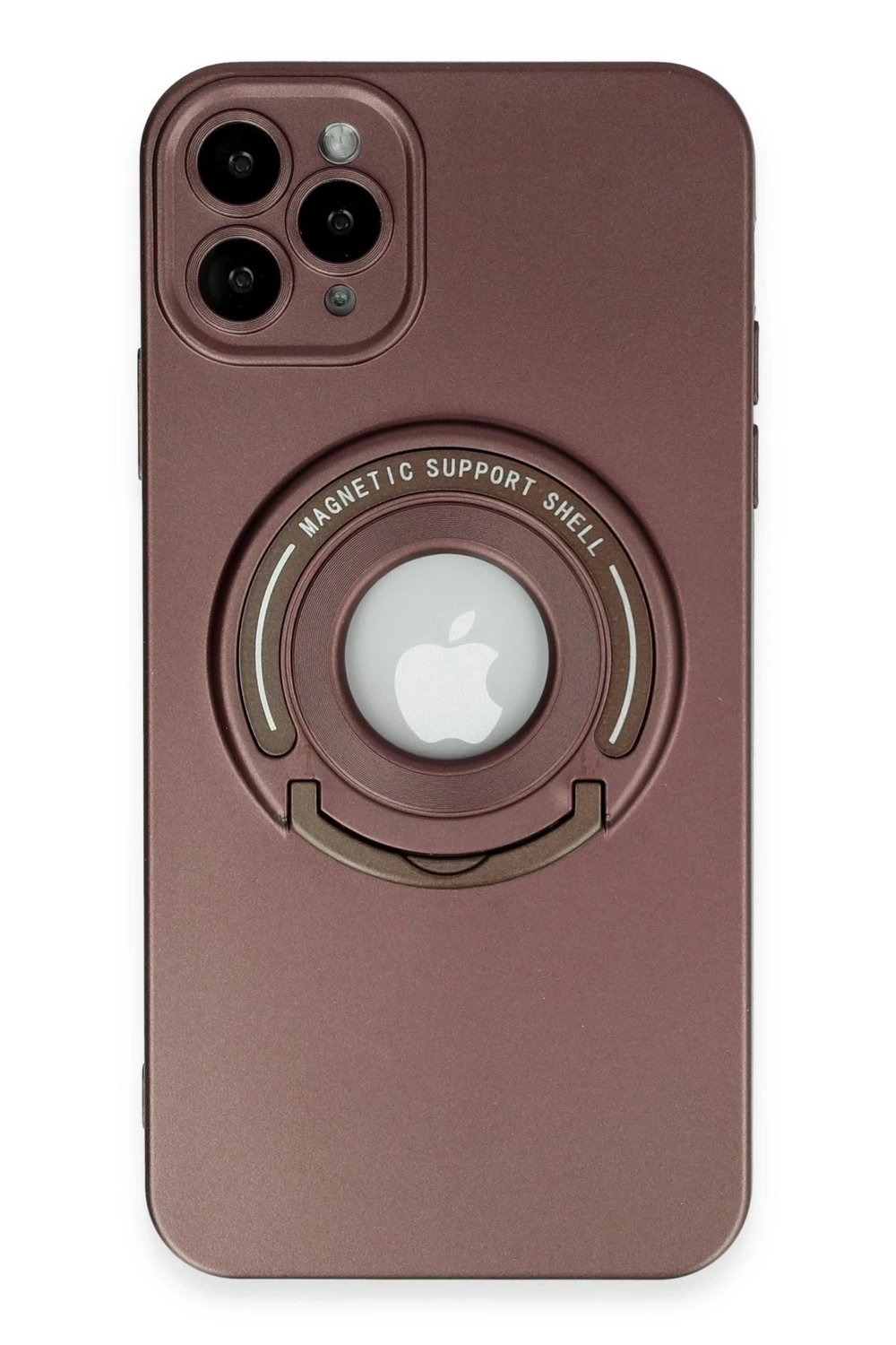 Mey İthalat®  iPhone 12 Pro Kılıf Lukka Magneticsafe Kapak - Kahverengi
