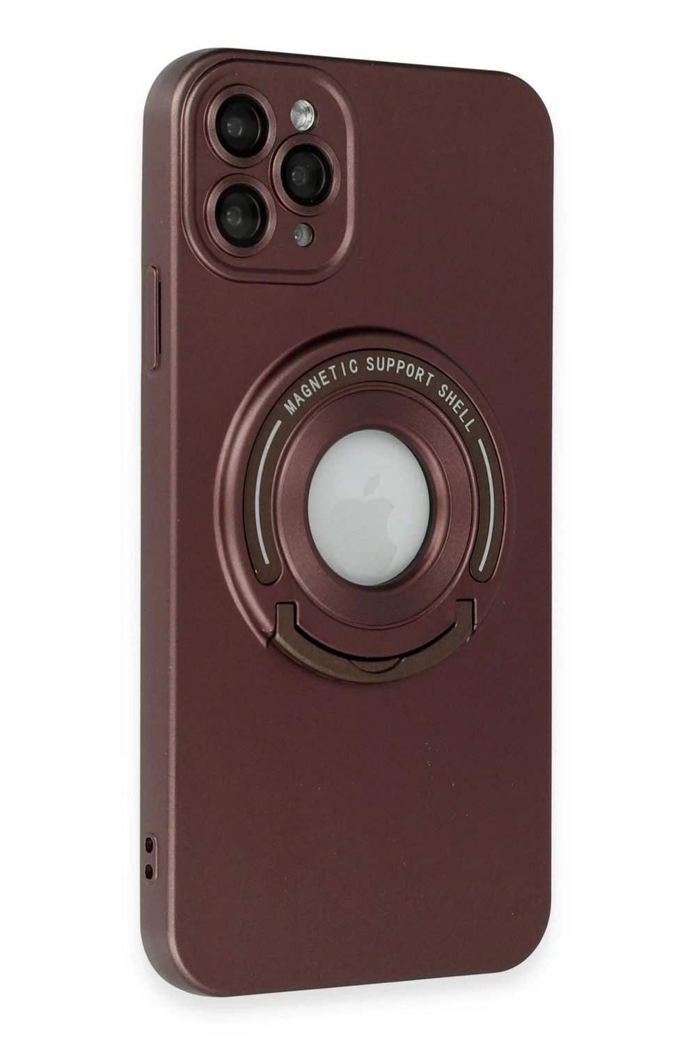 Mey İthalat®  iPhone 12 Pro Kılıf Lukka Magneticsafe Kapak - Kahverengi