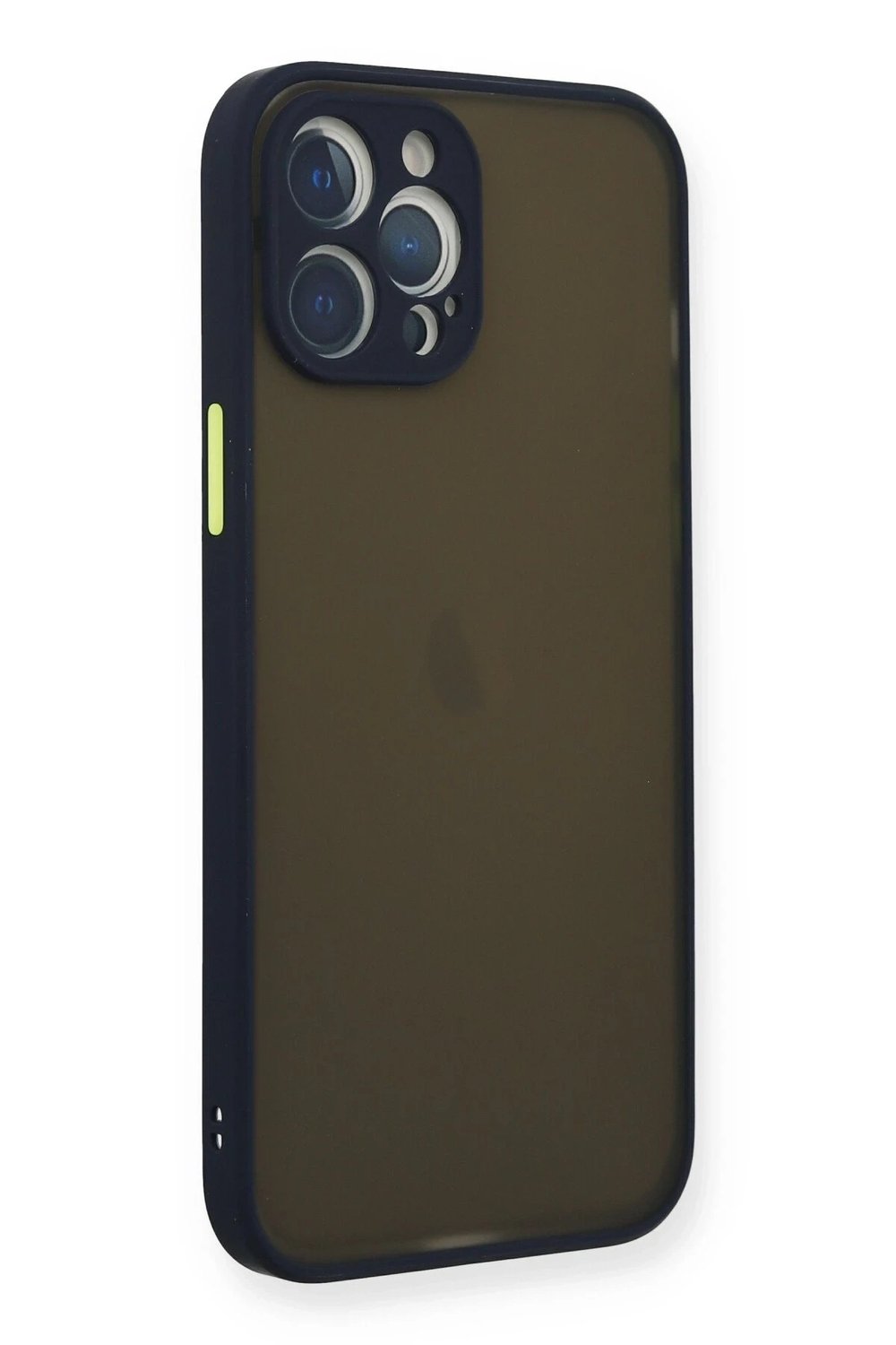 Mey İthalat®  iPhone 12 Pro Kılıf Montreal Silikon Kapak - Lacivert