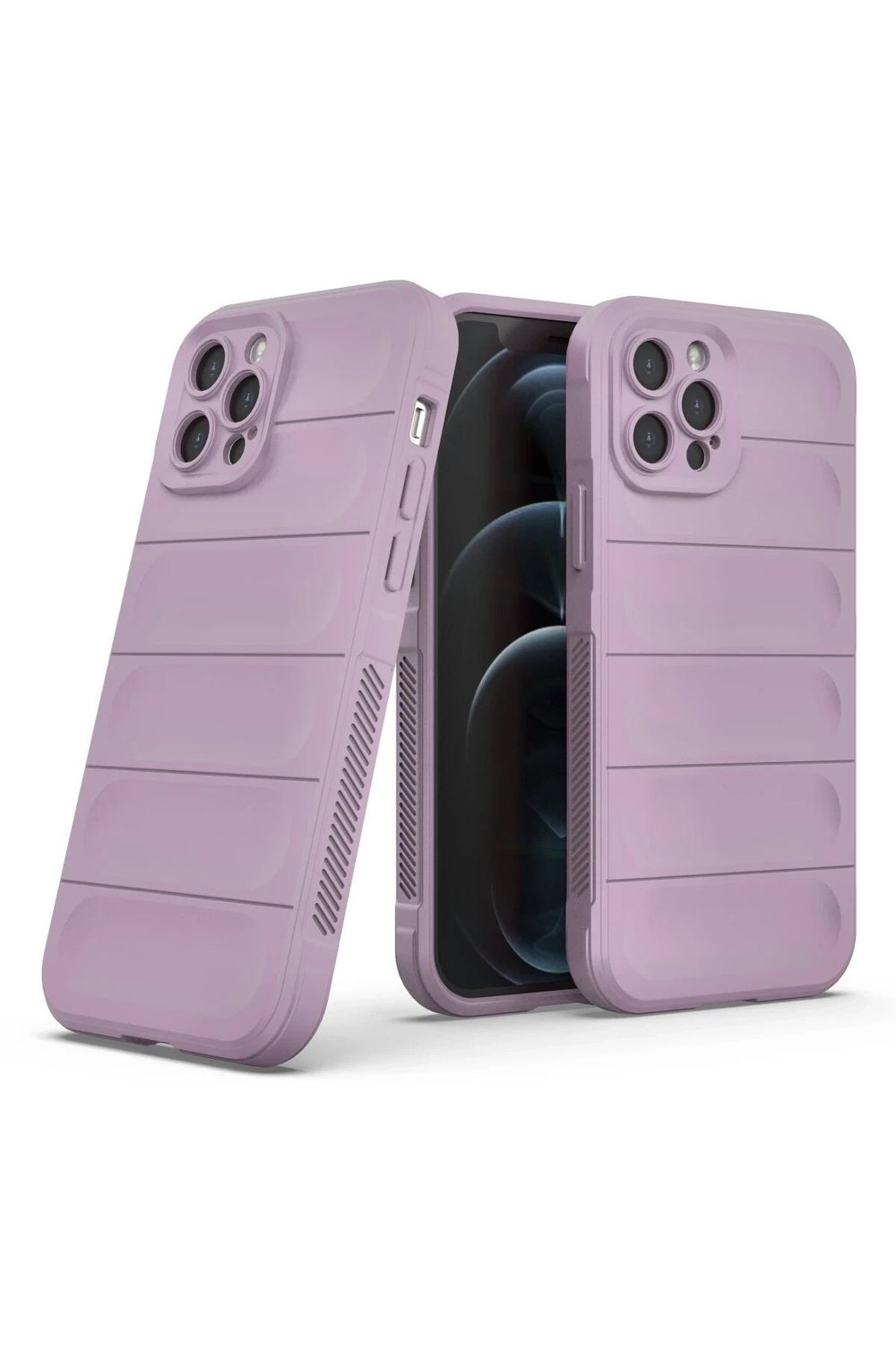 Mey İthalat®  iPhone 12 Pro Kılıf Optimum Silikon - Mor