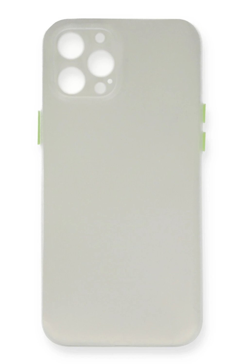 Mey İthalat®  iPhone 12 Pro Kılıf PP Ultra İnce Kapak - Beyaz