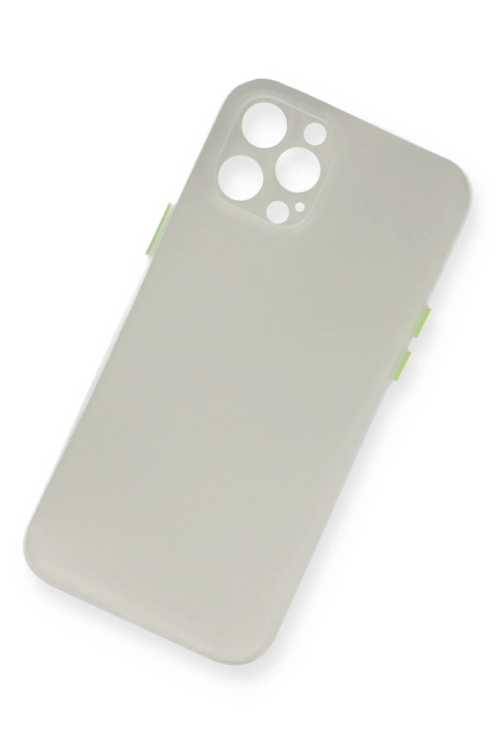 Mey İthalat®  iPhone 12 Pro Kılıf PP Ultra İnce Kapak - Beyaz
