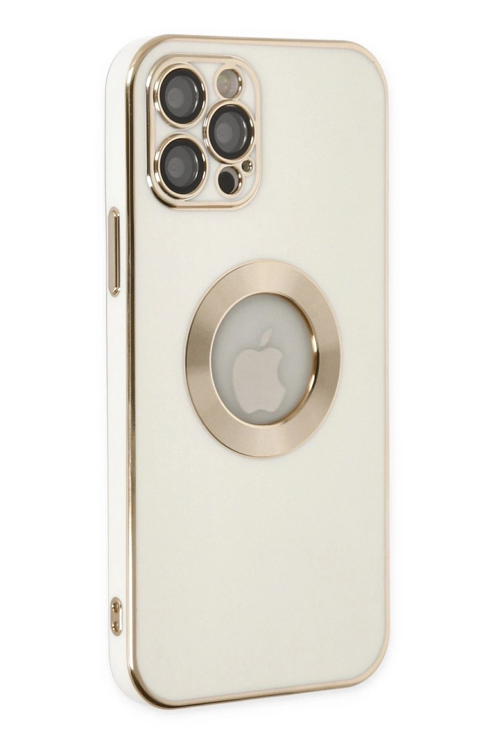 Mey İthalat®  iPhone 12 Pro Kılıf Store Silikon - Beyaz
