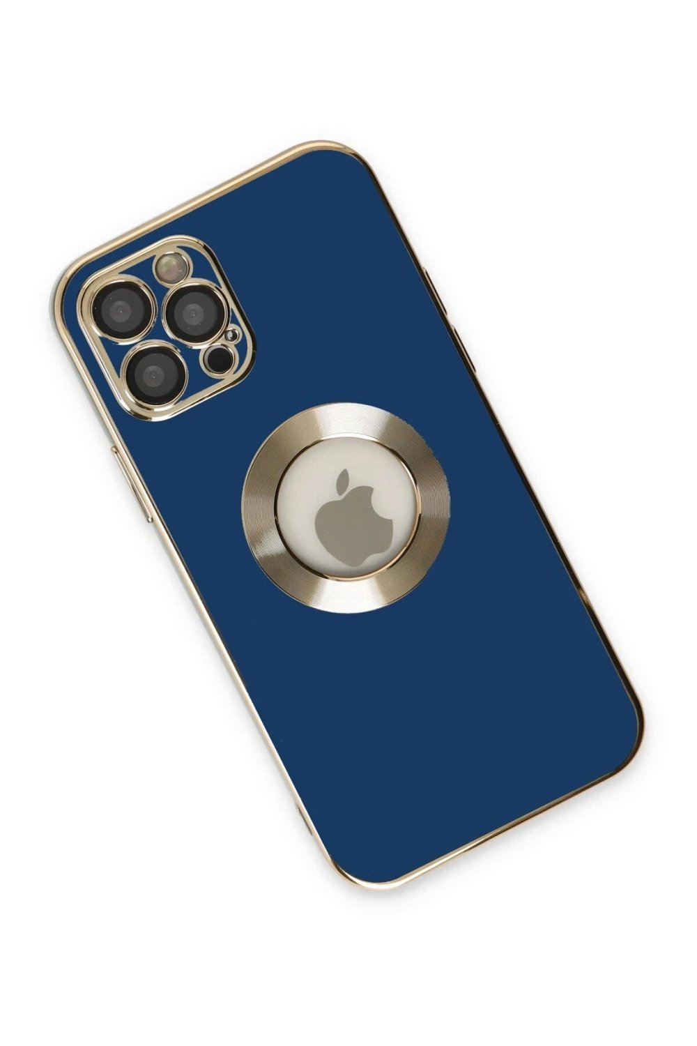 Mey İthalat®  iPhone 12 Pro Kılıf Store Silikon - Mavi