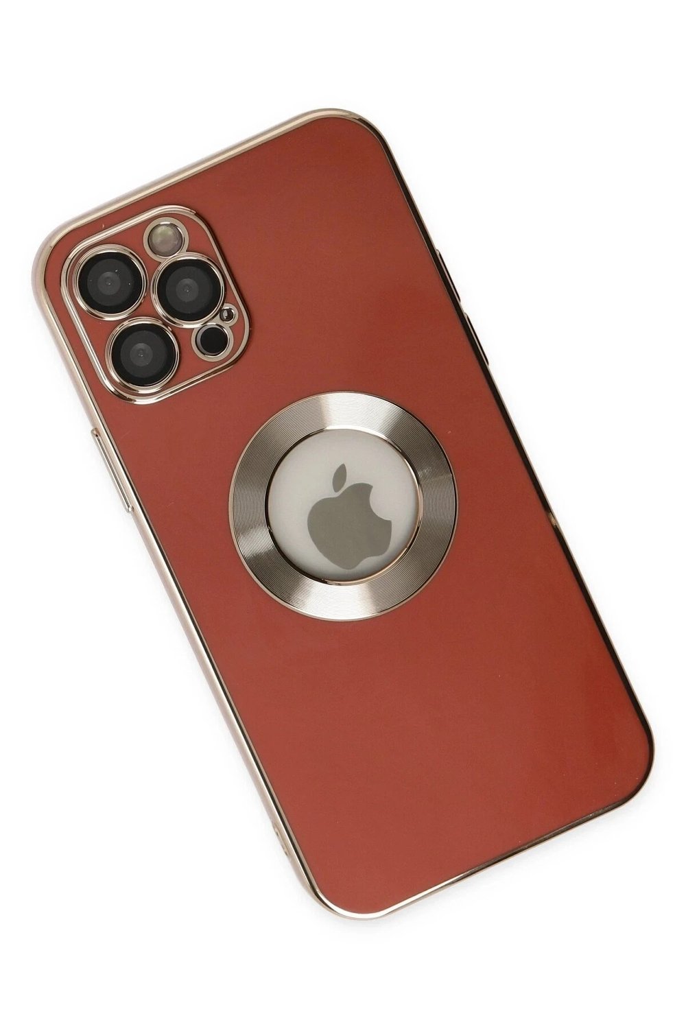 Mey İthalat®  iPhone 12 Pro Kılıf Store Silikon - Kırmızı