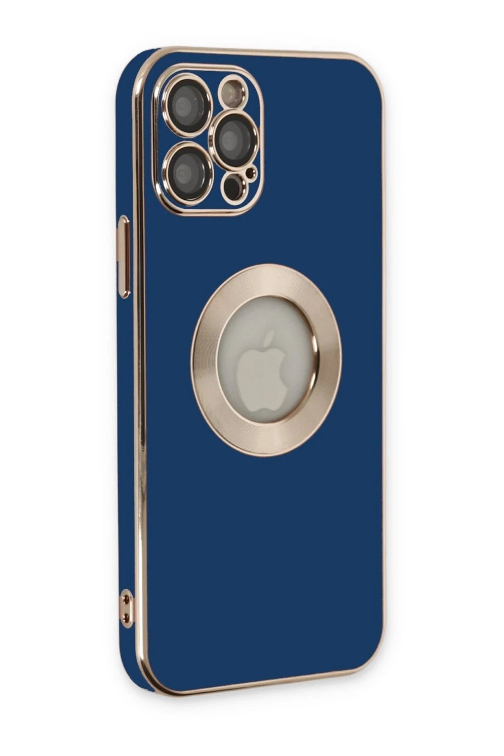 Mey İthalat®  iPhone 12 Pro Kılıf Store Silikon - Mavi