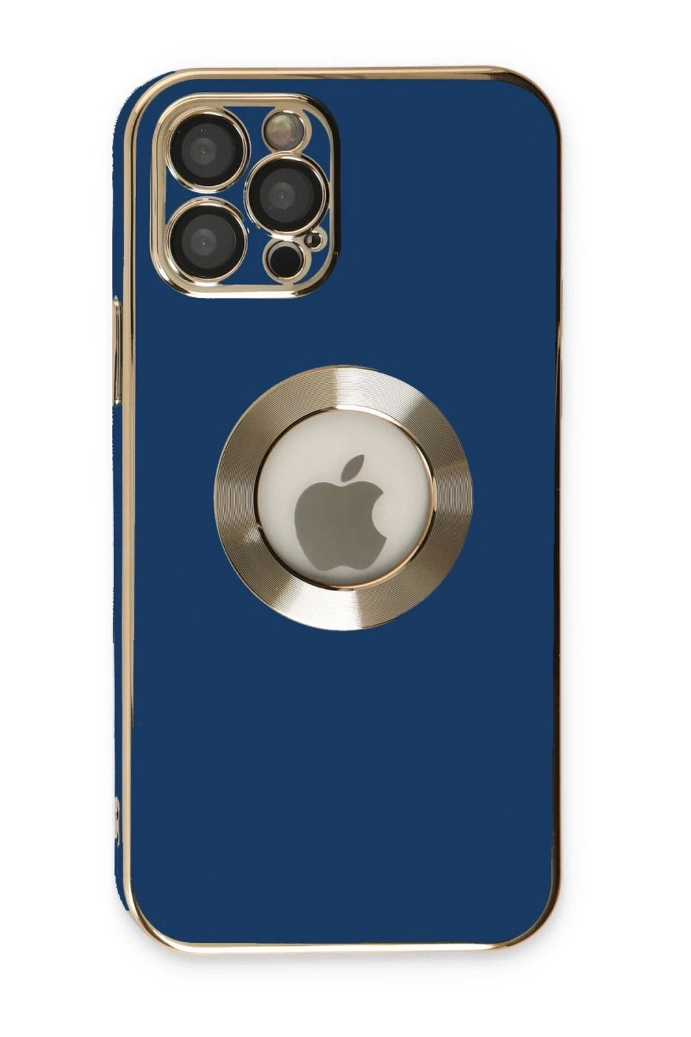 Mey İthalat®  iPhone 12 Pro Kılıf Store Silikon - Mavi