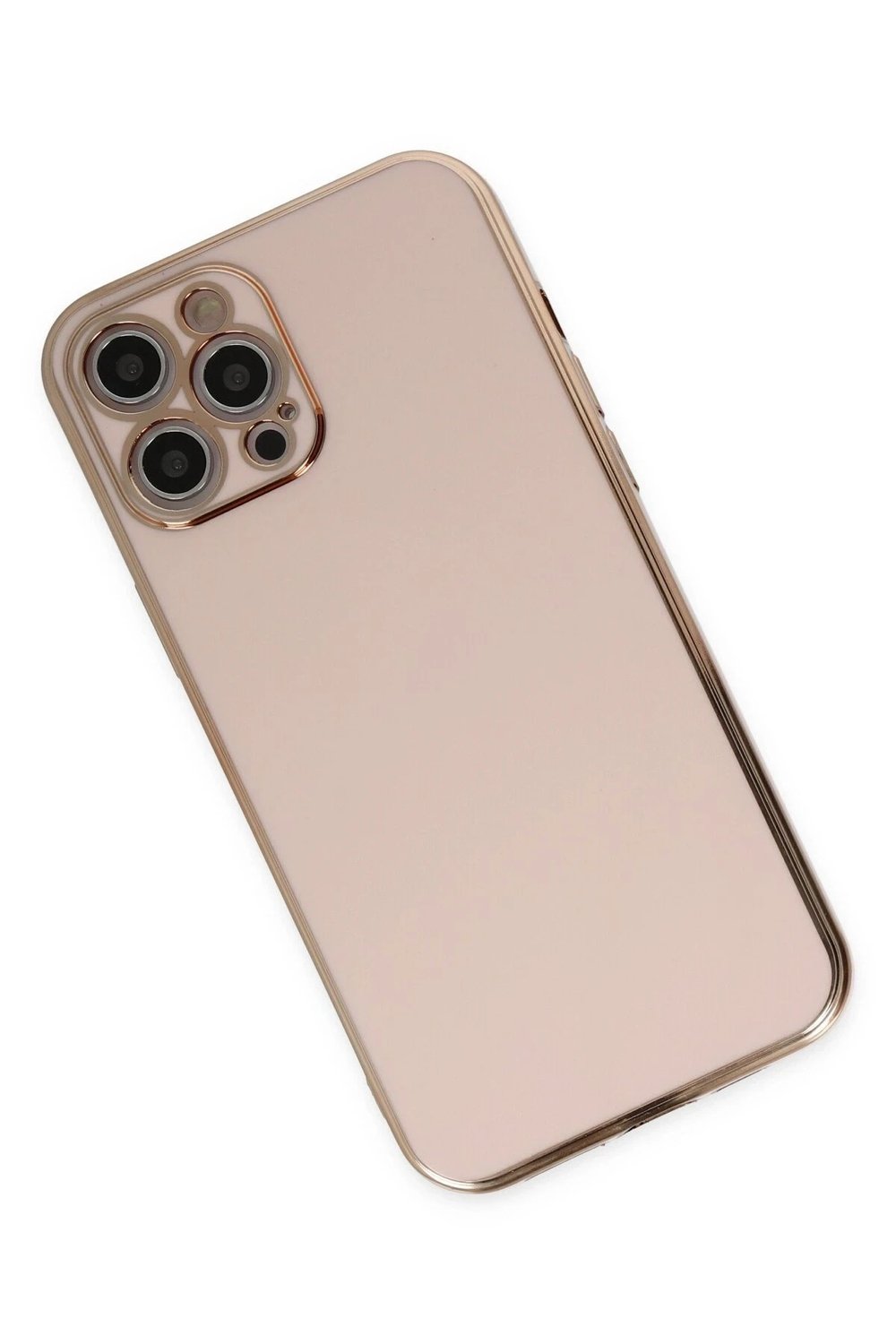 Mey İthalat®  iPhone 12 Pro Kılıf Volet Silikon - Pembe