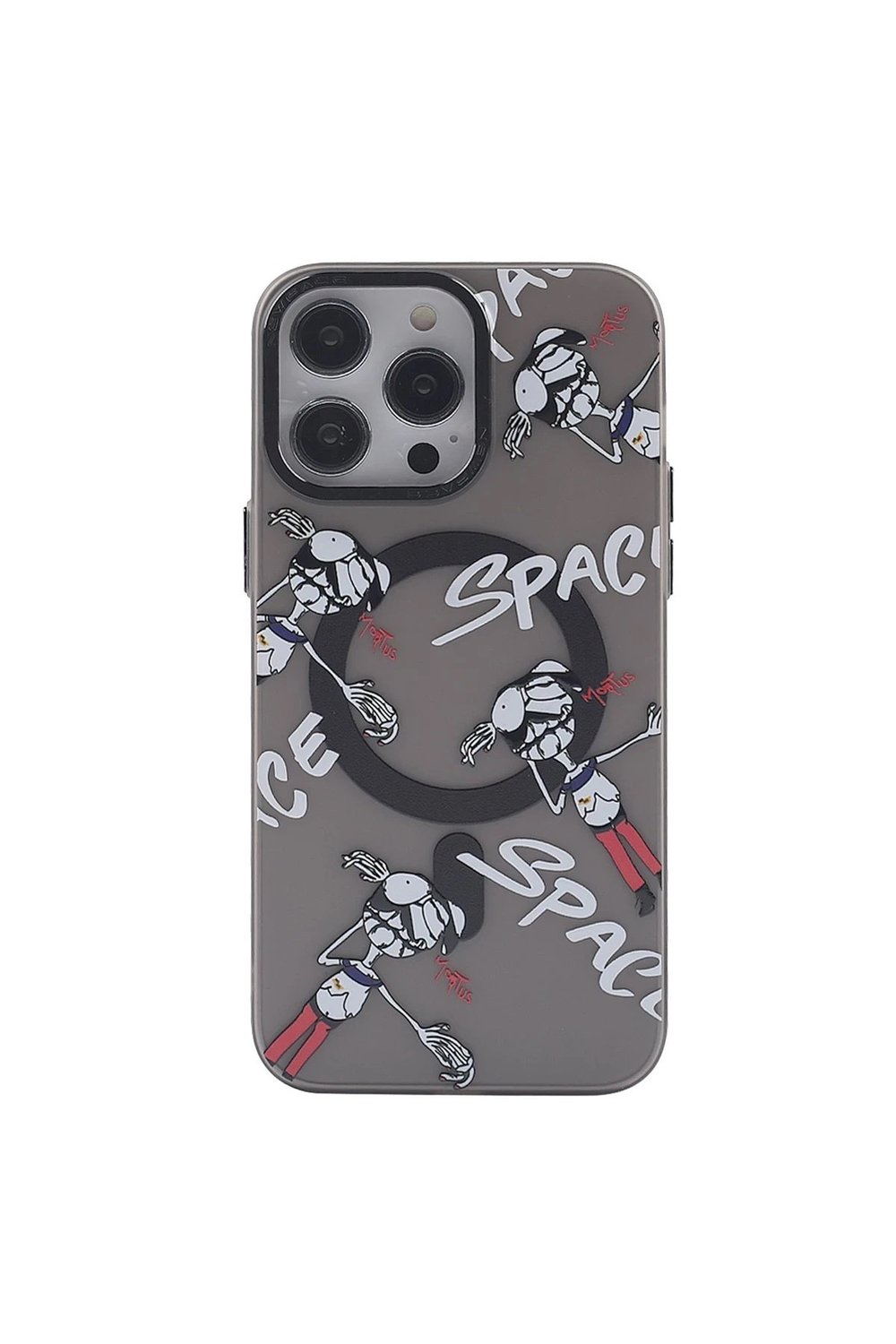 Mey İthalat®  iPhone 12 Pro Max Kılıf Apollo Magneticsafe Desenli Kapak - Apollo Siyah - 3