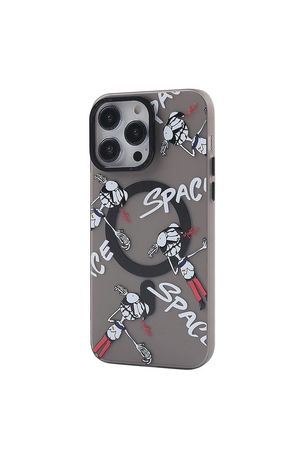 Mey İthalat®  iPhone 12 Pro Max Kılıf Apollo Magneticsafe Desenli Kapak - Apollo Siyah - 3