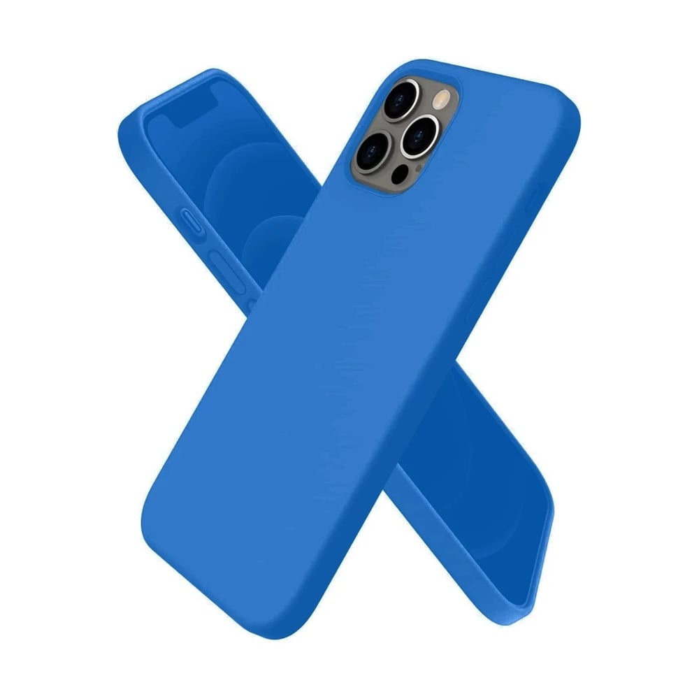 Mey İthalat®  iPhone 12 Pro Max Kılıf First Silikon - Mavi