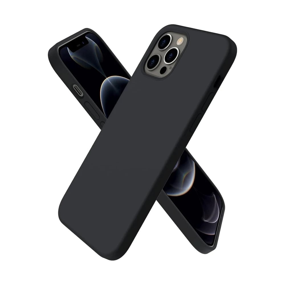 Mey İthalat®  iPhone 12 Pro Max Kılıf First Silikon - Siyah